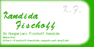 kandida fischoff business card
